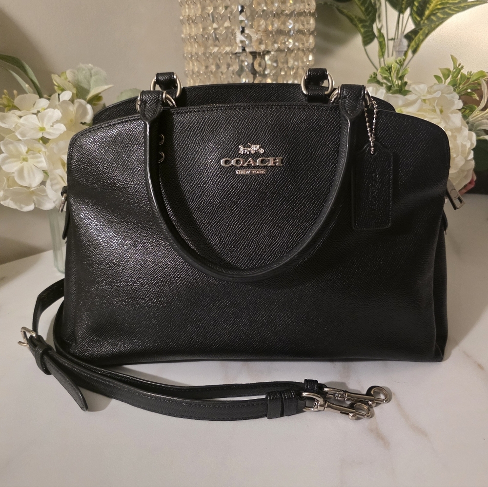 Coach Black Leather Satchel